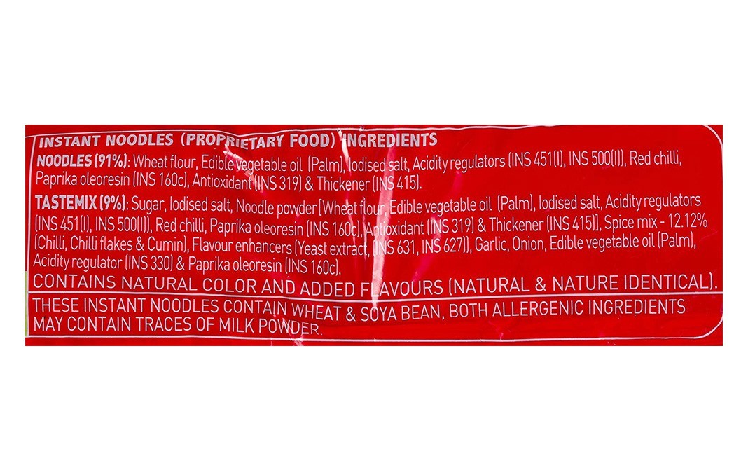Top ramen Fiery Chilli Noodles    Pack  280 grams